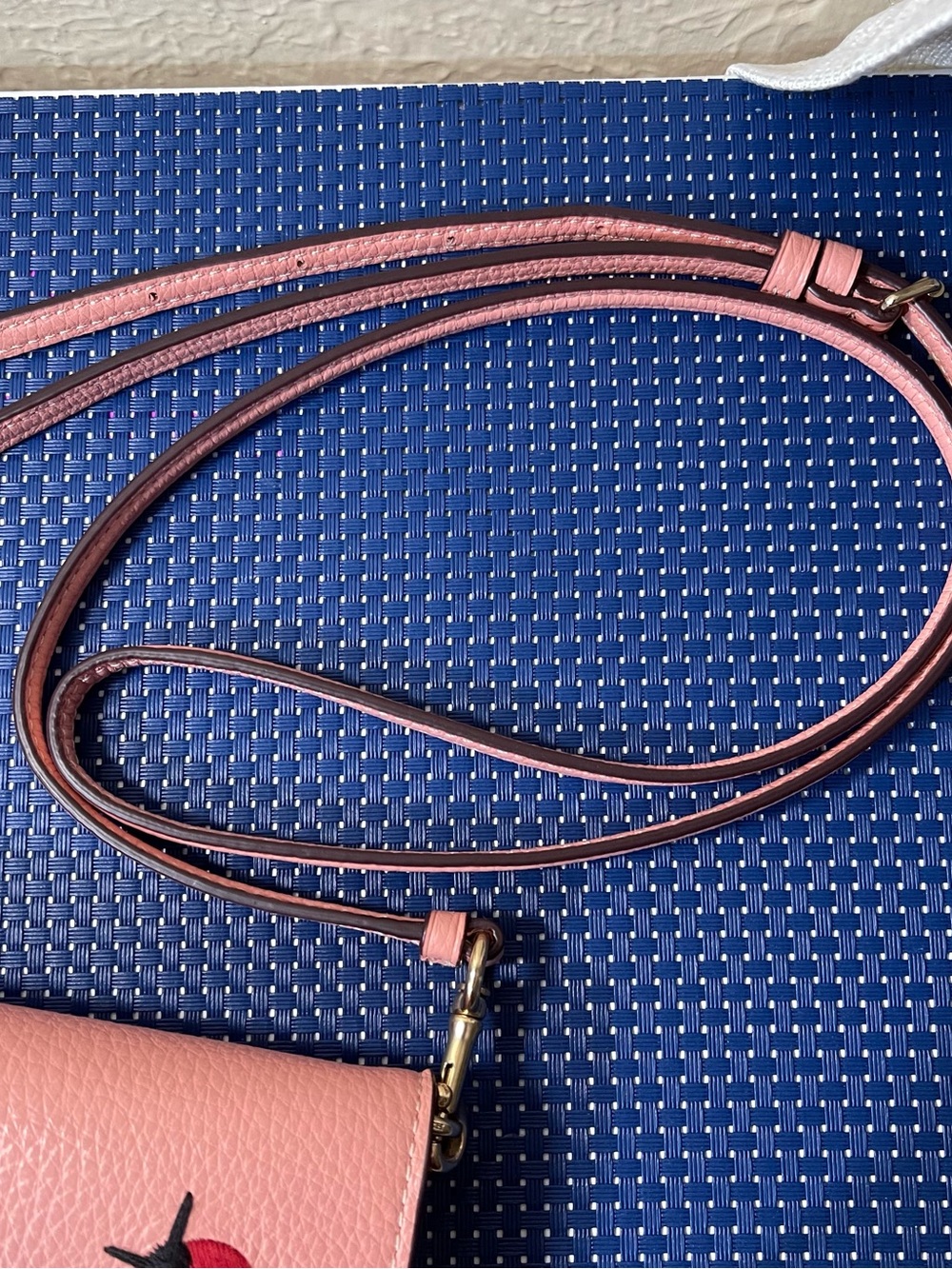 Coach Pink Crossbody Wallet with Playful Patches - Picture 9 of 9